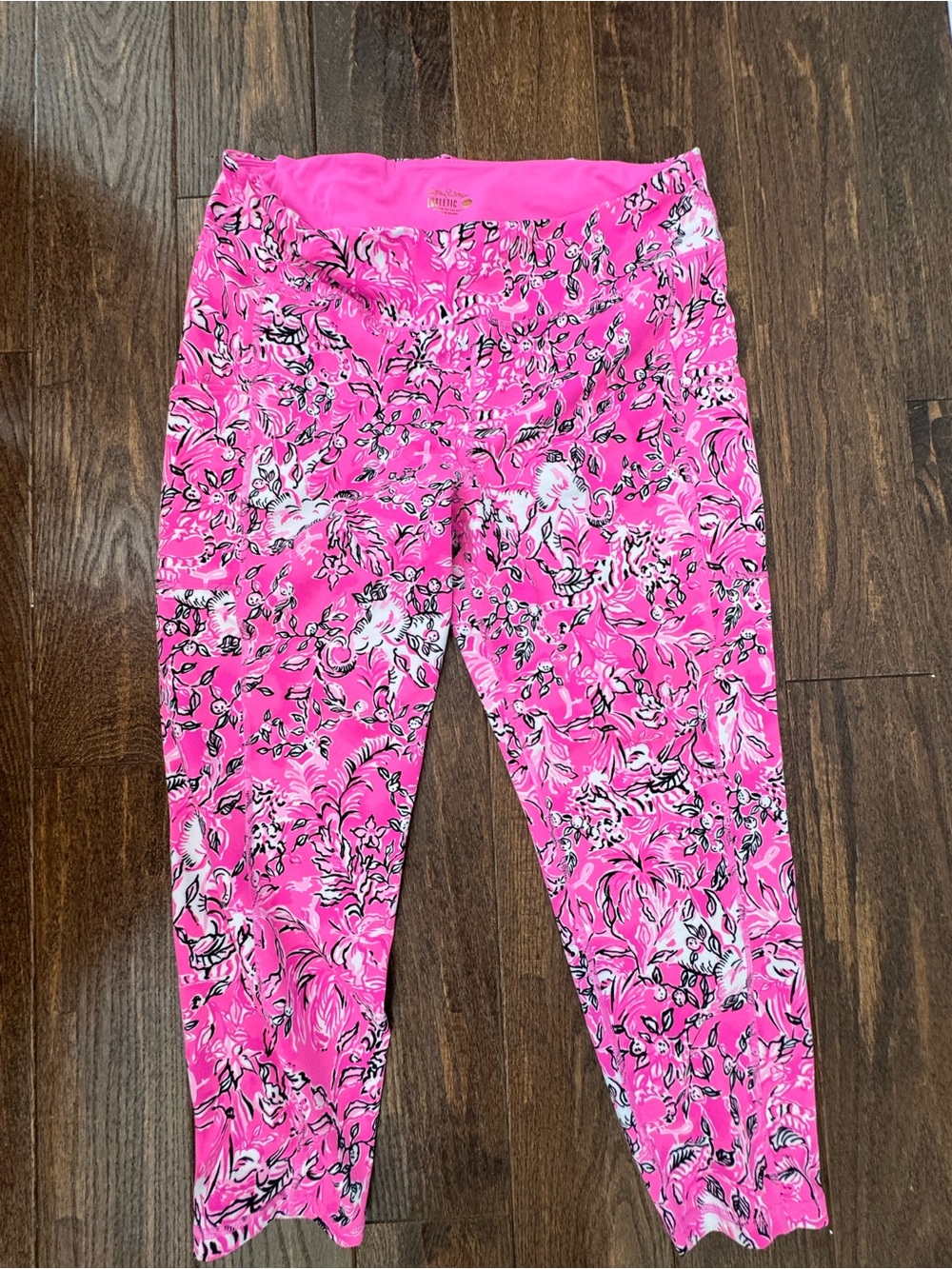 Lilly Pulitzer Sz XXL Weekender High Rise Midi Leggings PURRPOSEFULLY PINK